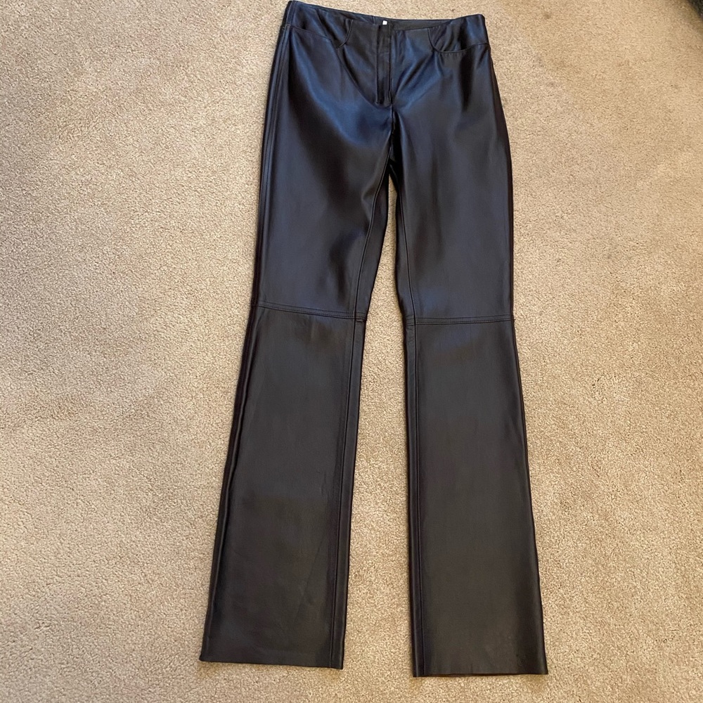 Max Studio Leather Pants